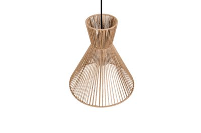 Suspension E27 Rosalie fil de papier naturel 28W - CASALUM