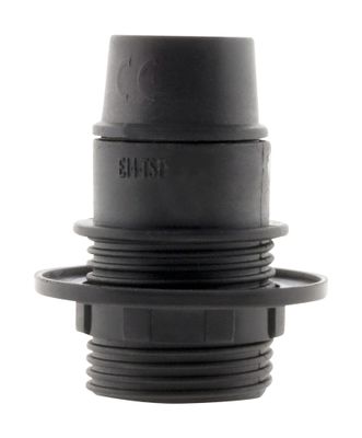 Douille électrique E14 plastique noir - ZENITECH