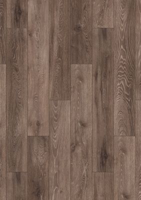 Sol stratifié chêne foncé LIVERPOOL ép8mm 19,2x128,5cm AC5 pièce humide 2,22m/pqt² AJ TIMBER