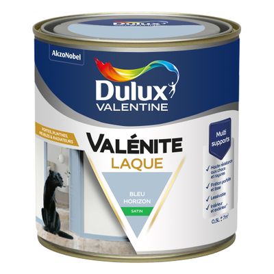 Peinture Boiseries Laque Acrylique Valénite Bleu Horizon Satin 0,5 L - DULUX VALENTINE