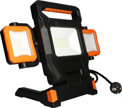 Projecteur de chantier LED 3 têtes Série Y IP54 5400 + 2x1000 lumens lumière du jour - ARLUX