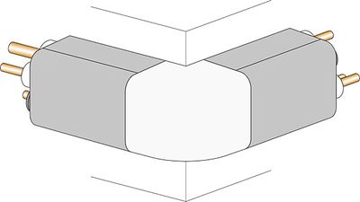 Coude extérieur 90° pour goulotte clim - AUTOGYRE