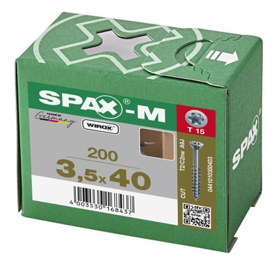 Vis mdf T-star 3,5 x 40 mm par 200 SPAX