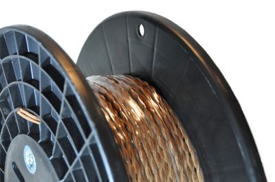 Câble électrique tressé brun 2 x 1 mm² vendu au m