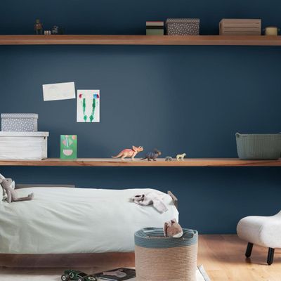 Peinture crème de couleur Bleu Paon satin 0,5L - DULUX VALENTINE