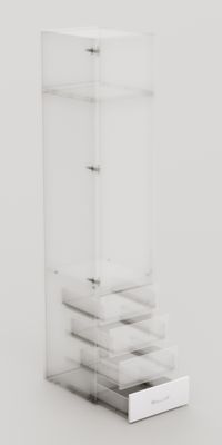 Façade tiroir Creo extérieur blanc 188 x 498 mm OFITRES