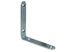 Equerre de chaise bouts ronds acier zingué 100 x 100 mm