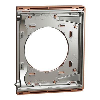 Plaque de finition latérale 1 poste Odace 2025 Architecte effet cuivre - SCHNEIDER ELECTRIC