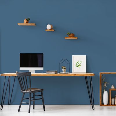 Peinture murs, boiseries et radiateurs bleu seram velours 2,5L RIPOLIN