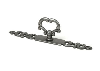 Entrée de clé avec fausse clé vieux laiton entraxe 120 mm REI