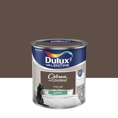 Peinture crème de couleur Wengé Satin 0,5 L - DULUX VALENTINE