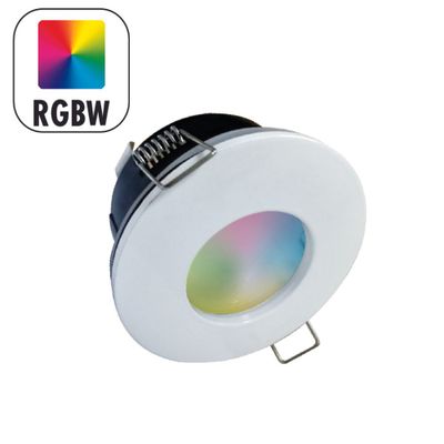 Spot LED encastrable salle de bain IP65 connecté WiFi GU10 multicolore + blanc Blanc - Amber ARLUX