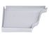 TALON CORNICHE GAUCHE ALU GRIS