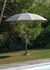 Parasol diamètre 2,70 m mât en aluminium gris PROLOISIRS