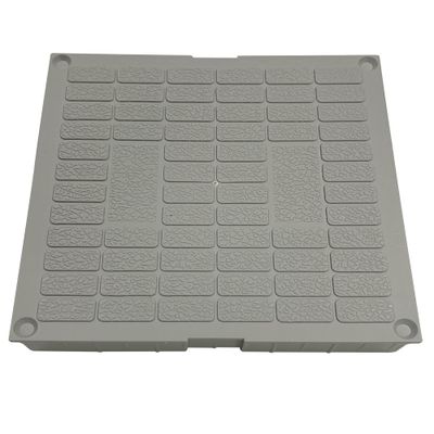 Tampon PP pour regard/réhausse 200x200mm gris - FITT