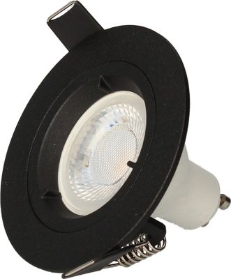 Spots LED encastrables GU10 lumière blanc chaud Noir par 3 - Saphyr ARLUX