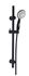 Barre de douche avec douchette stop-eau 3 jets noire 100 mm Pit-stop ESSEBAGNO