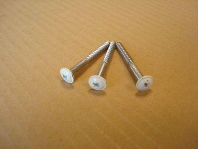 Vis inox laquées blanches - Diamètre  5 mm x L 50 mm - Lot de 50 - MOREY