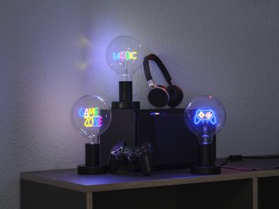 Lampe à poser avec ampoule à message néon E27 Manette 1,2W - OSRAM