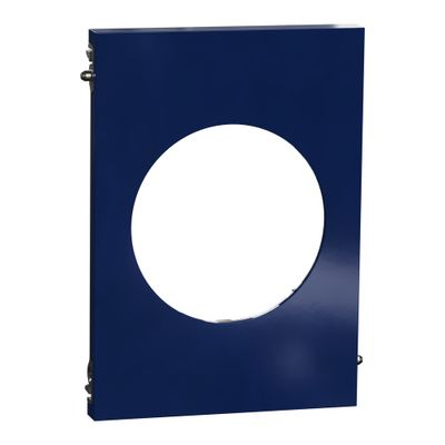 Plaque de finition centrale 1 poste Odace 2025 Architecte bleu émaillé - SCHNEIDER ELECTRIC