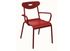 Fauteuil de jardin SMILEY aluminium rouge - PROLOISIRS