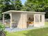 Abri de jardin en bois avec pergola 3,9m² Ella - 20,9 m² hors-tout - Livraison à domicile incluse - PALMAKO