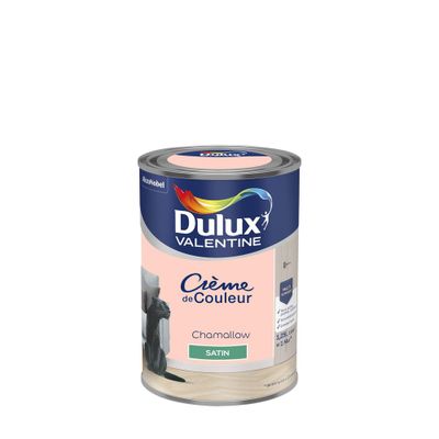 Peinture crème de couleur satin chamallow 1,25 L- DULUX VALENTINE