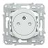Prises 2 pôles + terre Ovalis affleurante blanc par 10 - SCHNEIDER ELECTRIC