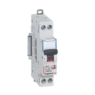 Disjoncteur phase+neutre 32A 3kA - LEGRAND