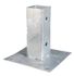 Embase poteau bois carré métal galvanisé - 71 x 71 x 150 mm - ALBERTS
