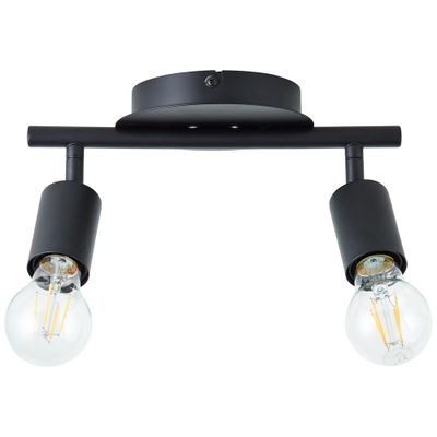 Réglette TIFFANY E27 2x28W noir - BRILLIANT