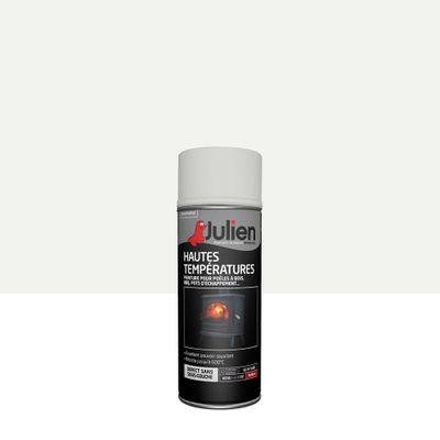 Peinture en aérosol hautes températures 600° blanc 400 mL - JULIEN