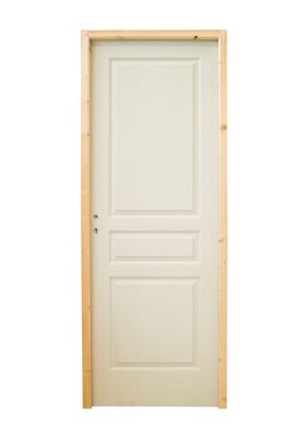 Bloc-porte postformé prépeint 3 panneaux H.204 x l.63 cm poussant droit SMIS