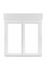 Fenêtre PVC blanc 2 vantaux volet roulant intégré H.125 x l.120 cm CLOSY