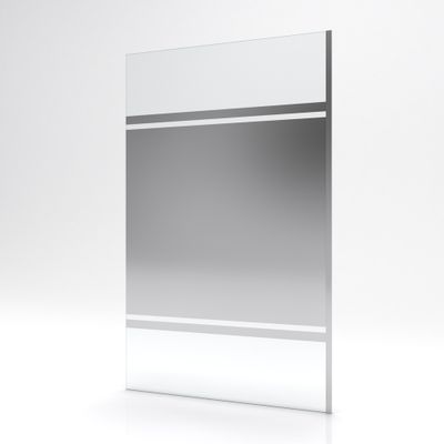 Paroi de douche à l'italienne 120x200 cm profilé chrome verre miroir 8 mm Parma - AURLANE