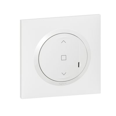 Interrupteur volet roulant encastrable connecté + plaque Blanc - Dooxie with Netatmo LEGRAND