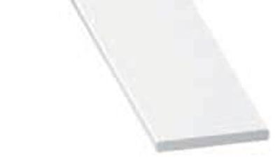Profilé plat PVC blanc 30 x 2 mm 2,60 m CQFD