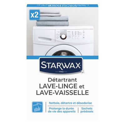 Détartrant lave linge 2 x 75 g - STARWAX