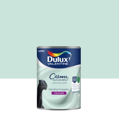 Peinture crème de couleur Menthe Frappée velours 1L - DULUX VALENTINE