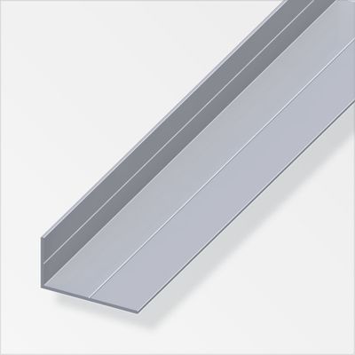 Cornière Combitech aluminium brut 15.5 x 27.5 mm aluminium brut longueur 2.5 mètres