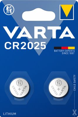 Piles lithium CR2025 par 2 - VARTA