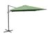 Parasol déporté 3 x 4 m à manivelle inclinable aluminium châssis gris et toile amande - PROLOISIRS