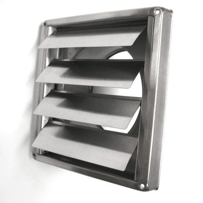 Grille d'aération en inox à clapet à encastrer diamètre 125 mm AUTOGYRE