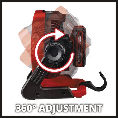 Ventilateur de table/chantier sans fil sans batterie GE-CF 18/2200 Li-Solo 18 V - EINHELL