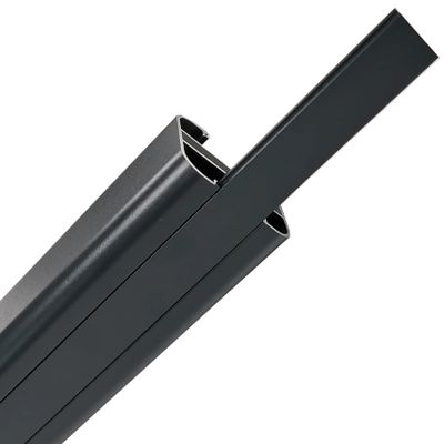 Glissière aluminium gris texturé EvoluH 21 - 2 x 25 x 1100 mm - DEBARGE