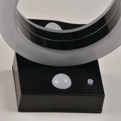 Applique extérieur solaire LED détecteur de mouvement Halo noir IP44 500 lumens blanc chaud - COREP