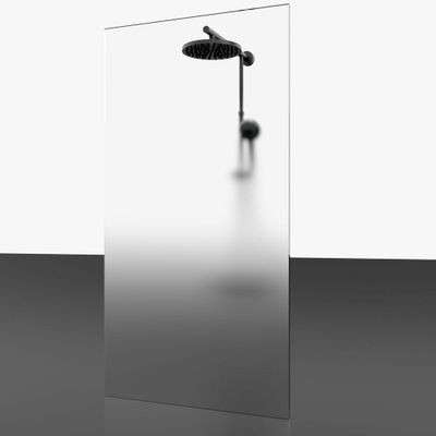 Paroi de douche à l'italienne 90x200 cm profilé noir verre brume 6 mm New Style - SCHULTE