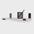 Support étagère fixation mural noir mat Mazmo pour tablette REI