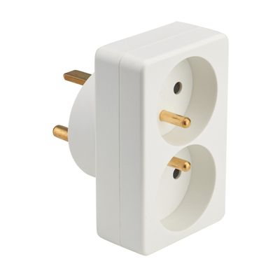 Adaptateur prise de force  20A 2 pôles + terre vers 2 x 16A 2 pôles + terre - DEBFLEX