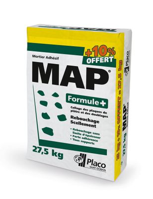 Mortier adhesif map formule +  25kg + 10% - PLACOPLATRE